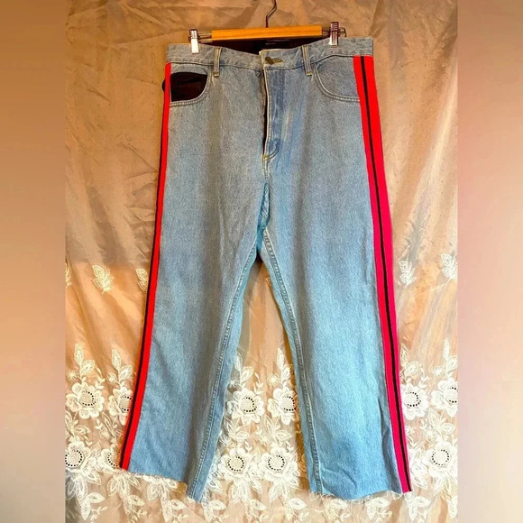 Koche striped wide leg jeans - Picture 1 of 16
